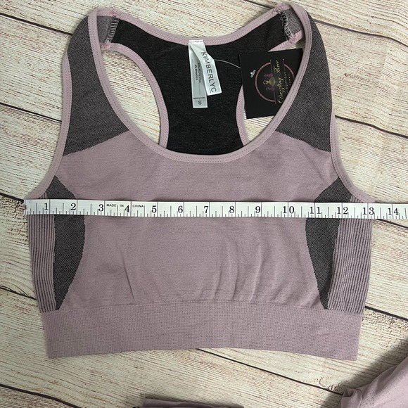 New Kimberly C Seamless Rose Pink Workout Set - Size SM | 2-Piece Activewear Set - Picture 4 of 8